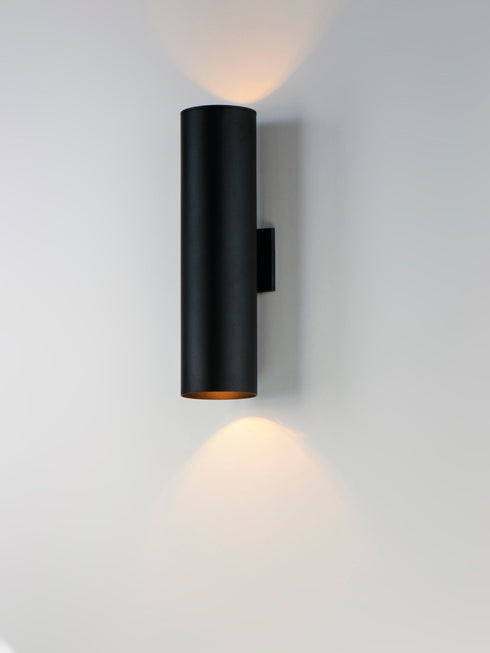 Maxim Outpost 2 Light 22 Inch High Outdoor Wall Model: 26105BK