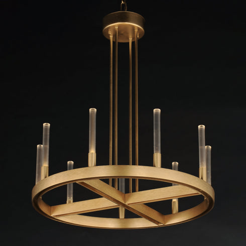 Maxim Ovation Single Tier Chandelier Model: 16162CRGLD