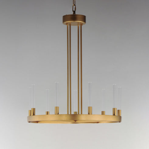 Maxim Ovation Single Tier Chandelier Model: 16162CRGLD