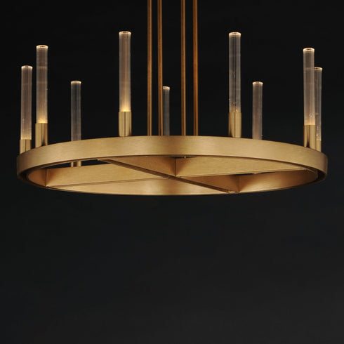 Maxim Ovation Single Tier Chandelier Model: 16162CRGLD