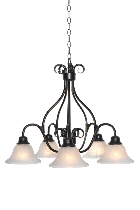 Maxim Pacific Down Light Chandelier Model: 2657MRKB