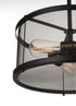 Maxim Palladium Semi Flush Mount Model: 20110BKNAB/BUI