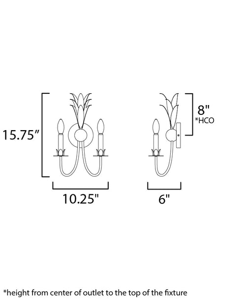 Maxim Paloma Wall Sconce Model: 2882AR
