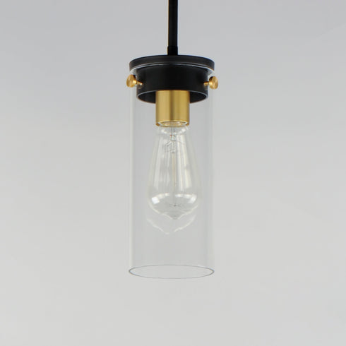 Maxim Pinn Mini Pendant Model: 12406CLBKSBR