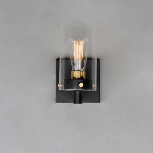 Maxim Pinn Wall Sconce Model: 12401CLBKSBR