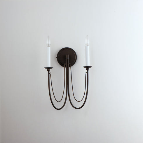 Maxim Plumette 2 Light Wall Sconce Model: 12161CHB