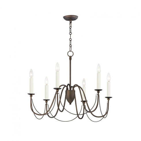 Maxim Plumette 6 Light Chandelier Model: 12166CHB