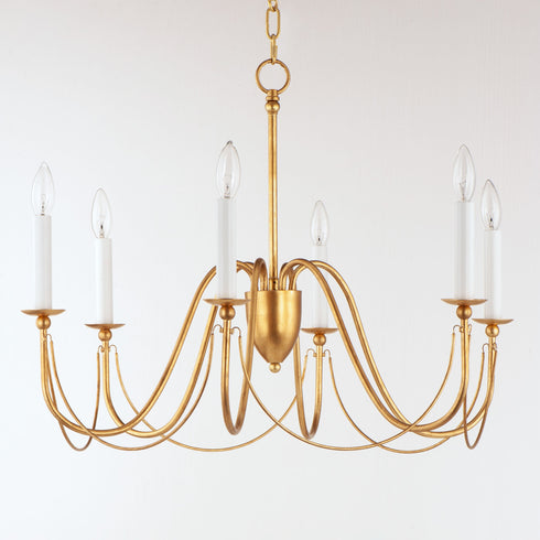 Maxim Plumette 6 Light Chandelier Model: 12166CHB