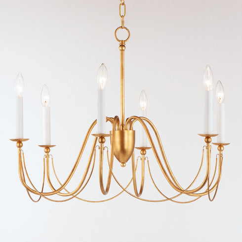 Maxim Plumette 6 Light Chandelier Model: 12166CHB