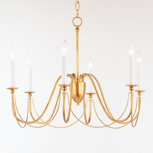 Maxim Plumette 6 Light Chandelier Model: 12166CHB