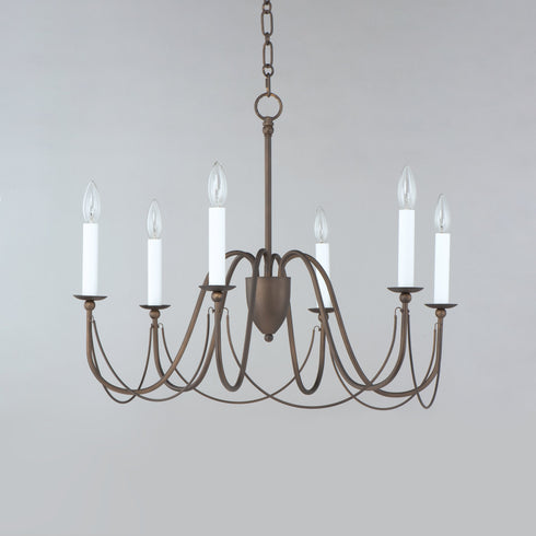 Maxim Plumette 6 Light Chandelier Model: 12166CHB