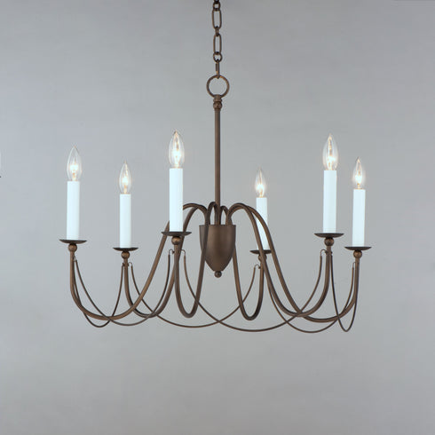 Maxim Plumette 6 Light Chandelier Model: 12166CHB