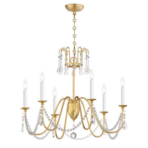 Maxim Plumette Chandelier Model: 12166CHB/CRY