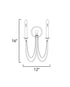 Maxim Plumette Wall Sconce Model: 12161CHB/CRY
