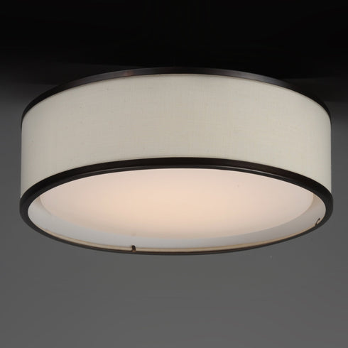 Maxim Prime 16 Inch Wide LED Flush Mount 120 277v Model: 10231OMOI