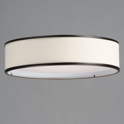 Maxim Prime 20 Inch Wide LED Flush Mount 120 277v Model: 10233OMOI