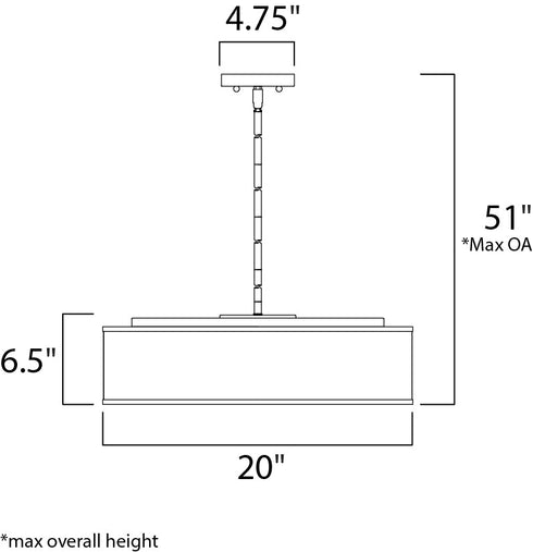 Maxim Prime Single Pendant Model: 10226GYSN