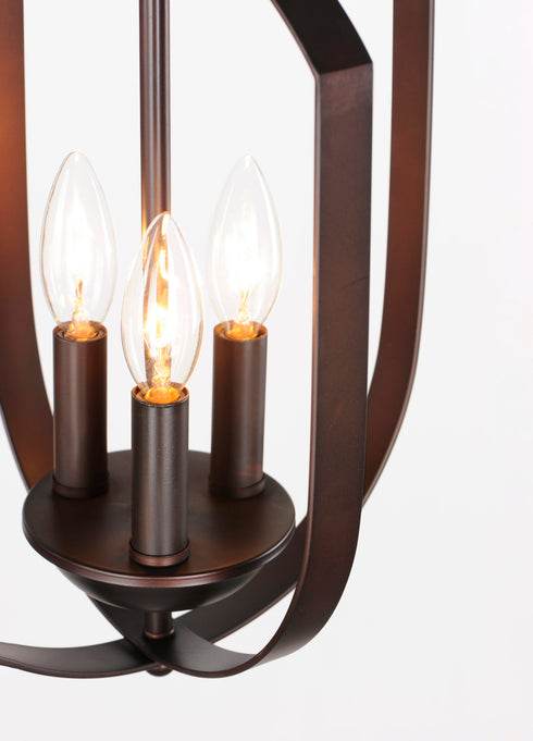 Maxim Provident 3 Light Chandelier Model: 10033BK