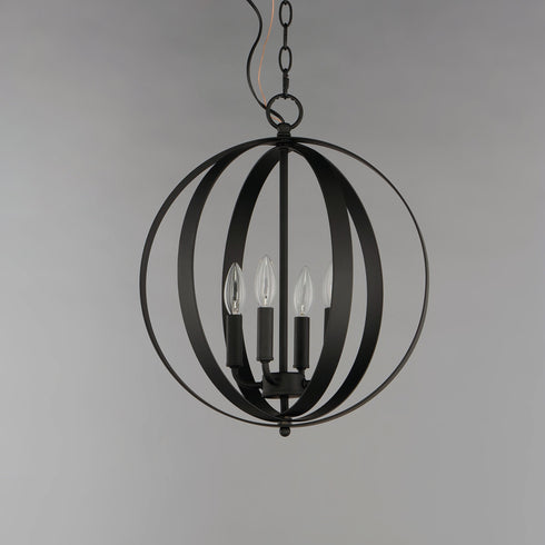 Maxim Provident 4 Light Chandelier Model: 10031BK
