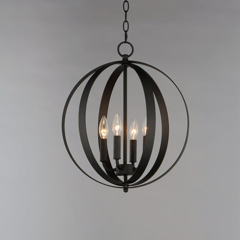 Maxim Provident 4 Light Chandelier Model: 10031BK