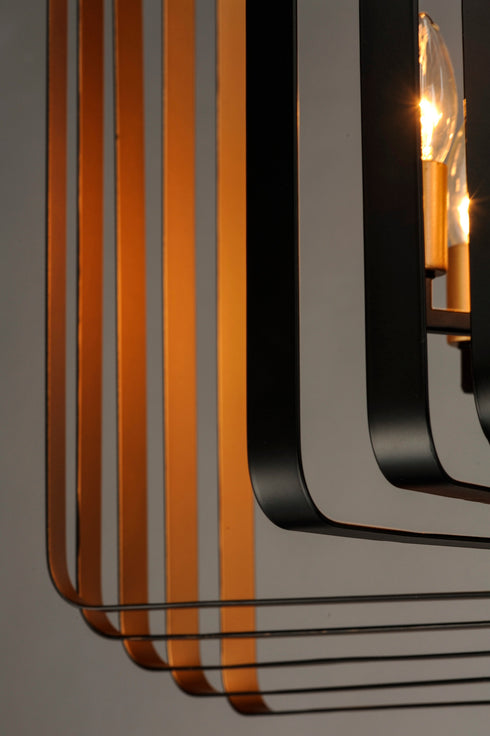 Maxim Radial 5 Light Pendant Model: 28677BKGLD