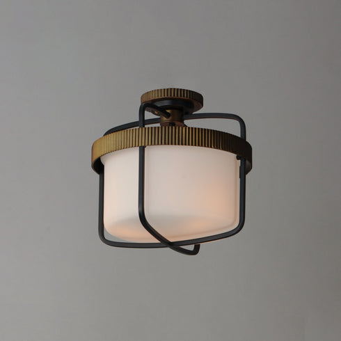 Maxim Ruffles Semi Flush Mount Model: 32650SWBKAB