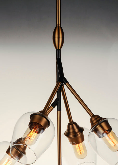 Maxim Savvy 5 Light Pendant Model: 26343CLABBK
