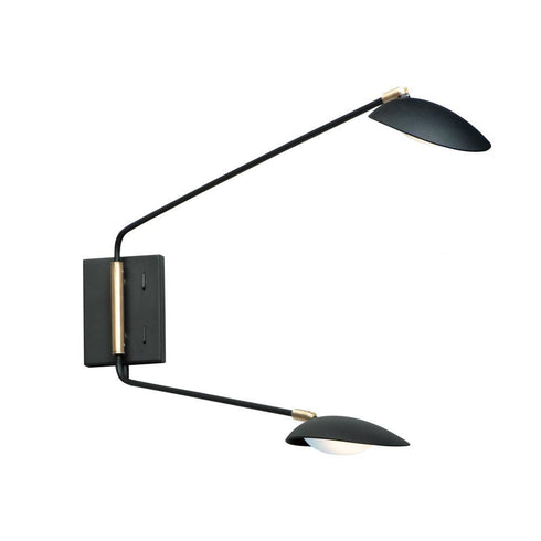 Maxim Scan Wall Sconce Model: 21692BKSBR