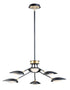Maxim Scan Multi Light Pendant Model: 21696BKSBR