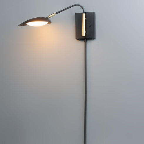 Maxim Scan Wall Sconce Model: 21691BKSBR