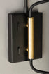 Maxim Scan Wall Sconce Model: 21692BKSBR
