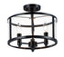 Maxim Sentinel Semi Flush Mount Model: 25250CLBK