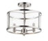 Maxim Sentinel Semi Flush Mount Model: 25250CLBK