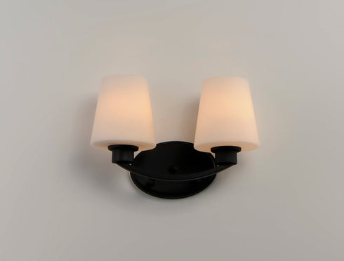 Maxim Shelter 2 Light Bath Vanity Model: 11832SWBK