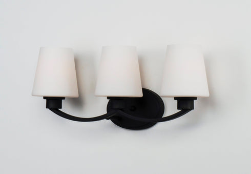 Maxim Shelter 3 Light Bath Vanity Model: 11833SWSN