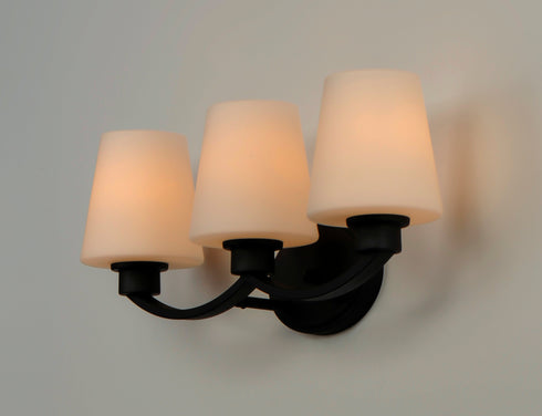 Maxim Shelter 3 Light Bath Vanity Model: 11833SWSN