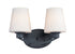 Maxim Shelter 2 Light Bath Vanity Model: 11832SWBK