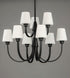 Maxim Shelter Chandelier Model: 11826SWBK