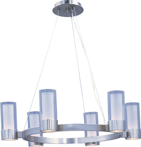 Maxim Silo Single Tier Chandelier Model: 23077CLFTPC/BUL