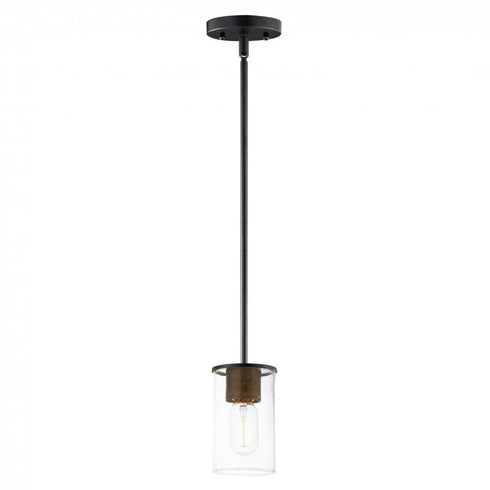 Maxim Sleek 1 Light Mini Pendant Model: 91840CDABBK