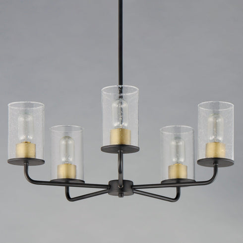 Maxim Sleek 5 Light Chandelier Model: 11846CDABBK