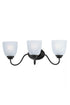 Maxim Stefan 3 Light Bath Vanity Model: 10073FTBK