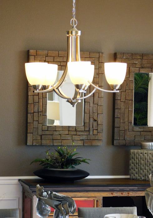 Maxim Stefan 5 Light Chandelier Model: 10065FTBK