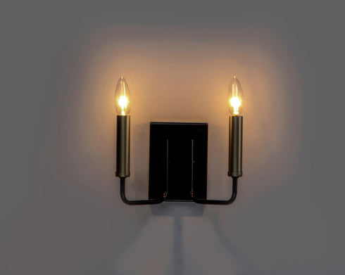 Maxim Sullivan 2 Light Bath Vanity Model: 10252BKGLD