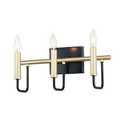 Maxim Sullivan 3 Light Bath Vanity Model: 10253BKGLD
