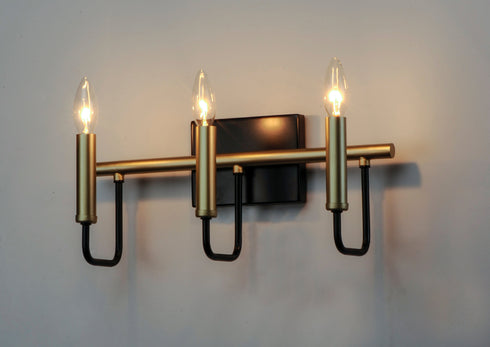 Maxim Sullivan 3 Light Bath Vanity Model: 10253BKGLD