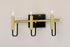 Maxim Sullivan 3 Light Bath Vanity Model: 10253BKGLD
