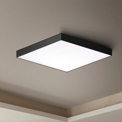 Maxim Trim 15.5 Inch Sq LED Flush Mount 3000k Model: 57675WTBK