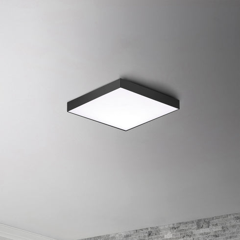 Maxim Trim 6.5 Inch Sq 15 Watt LED Flush Mount Model: 57667WTBK