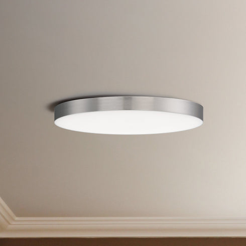 Maxim Trim 9 Inch Rd 18 Watt LED Flush Mount 3000k Model: 57663WTBK